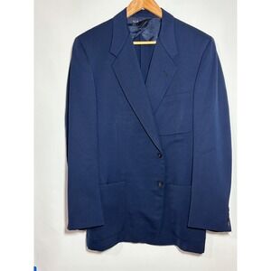 Vtg 50's HYATT & BRAWN Pendleton Wool Blend Blazer Navy Blue Men's 42R SportCoat